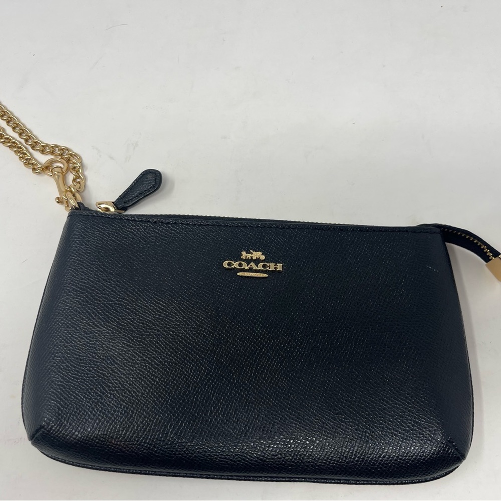 Coach Wristlet Pebbled Leather